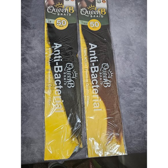 Queen B Braiding Hair 50 Inch 100% K-Lon Color TT1B/30 AND 1B - Picture 4 of 4